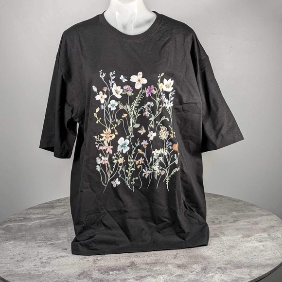 real ham Tops - NWT cotton floral T-shirt - 2x